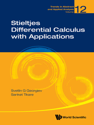 cover image of Stieltjes Differential Calculus With Applications